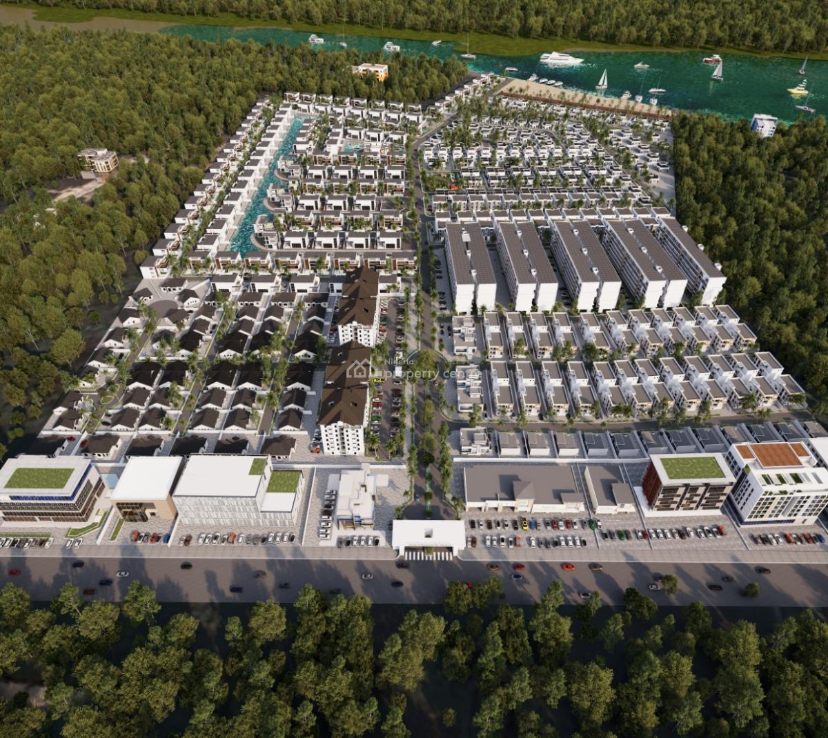 Prime Water Front 500sqm C of O  Estate Plot, Onishon Road, Lakowe, Ibeju Lekki, Lagos, Residential Land for Sale