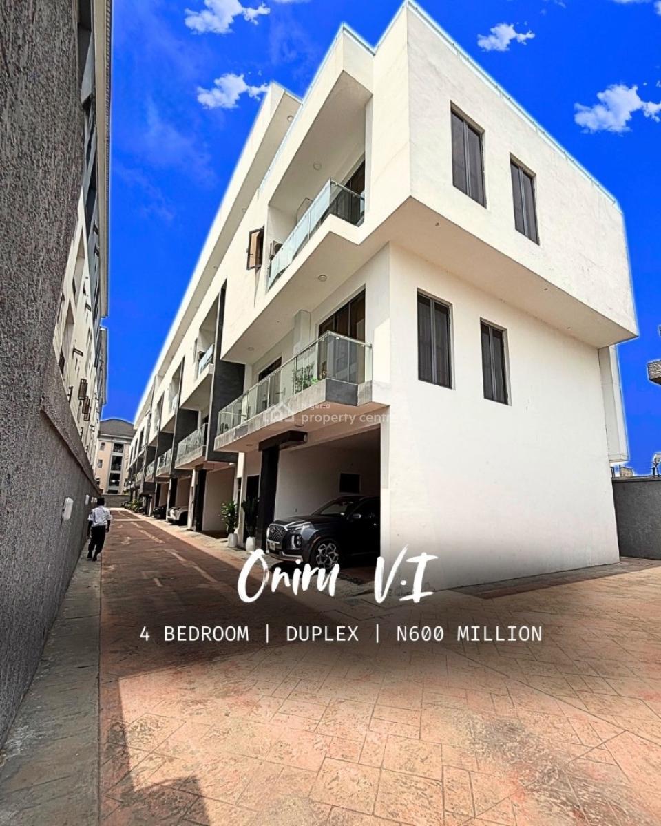 Spacious 4 Bedroom Terrace Duplex in a Secured Estate, Oniru, Victoria Island (vi), Lagos, Terraced Duplex for Sale