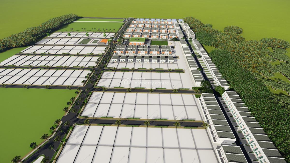 Garden View 2 Bedroom Fully Finished  Duplex, Onishon Road, Lakowe, Ibeju Lekki, Lagos, Terraced Duplex for Sale