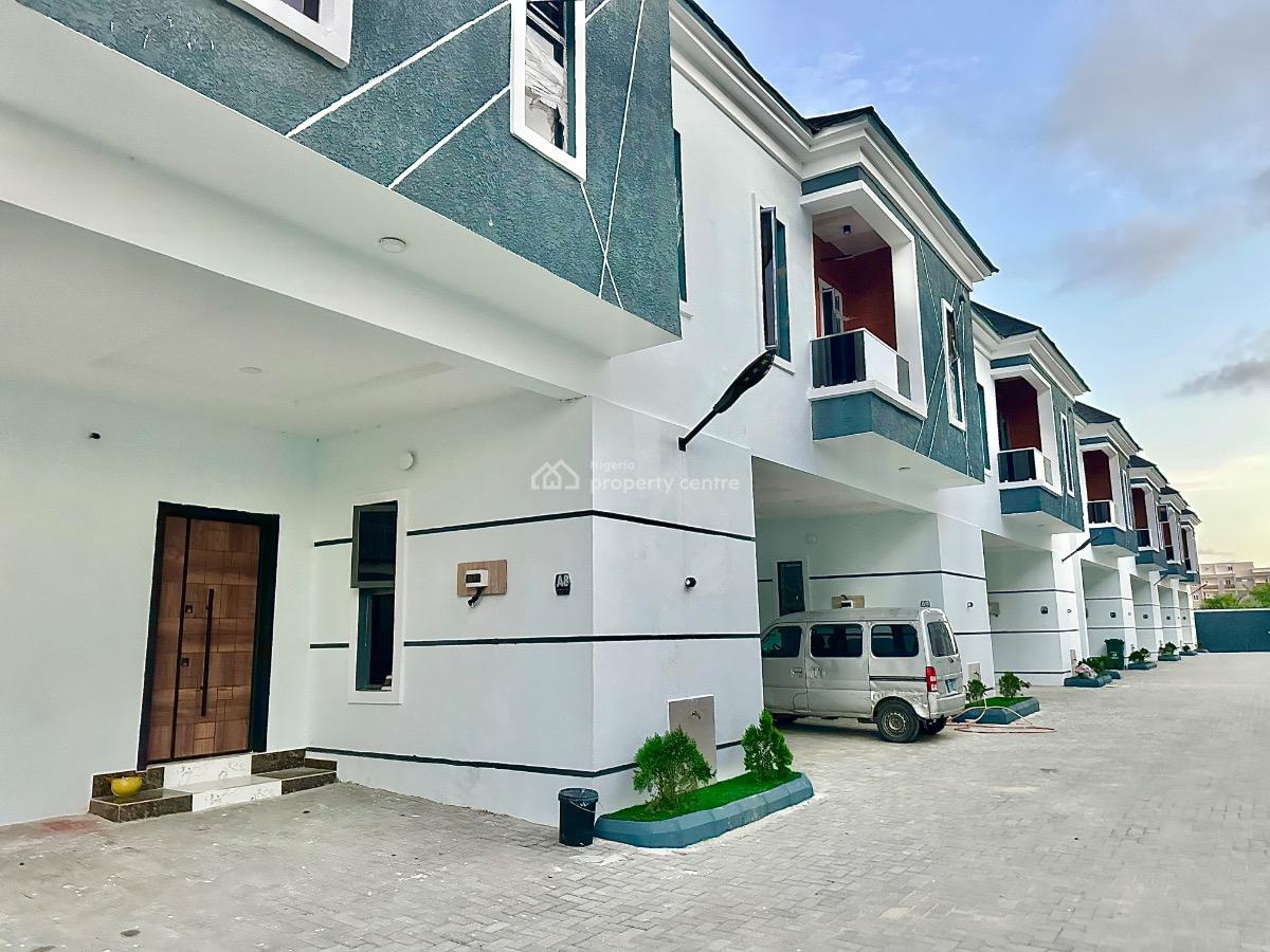 Fully Serviced 4 Bedroom Terrace, Woodland Court2, Mobil Road, Ilaje, Ajah, Lagos, Terraced Duplex for Rent