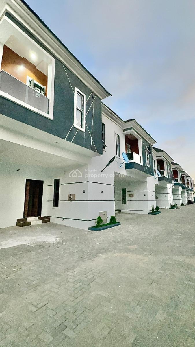 Fully Serviced 4 Bedroom Terrace, Woodland Court2, Mobil Road, Ilaje, Ajah, Lagos, Terraced Duplex for Rent