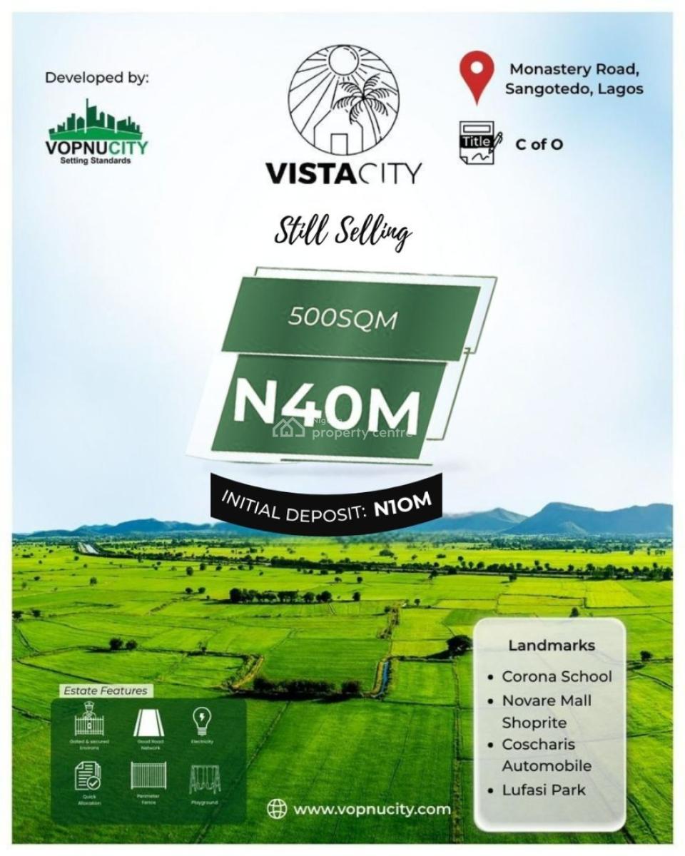 a Smart Buy-and-build Opportunity for Serious Investors, Monastery Road Sangotedo Ajah, Sangotedo, Ajah, Lagos, Residential Land for Sale