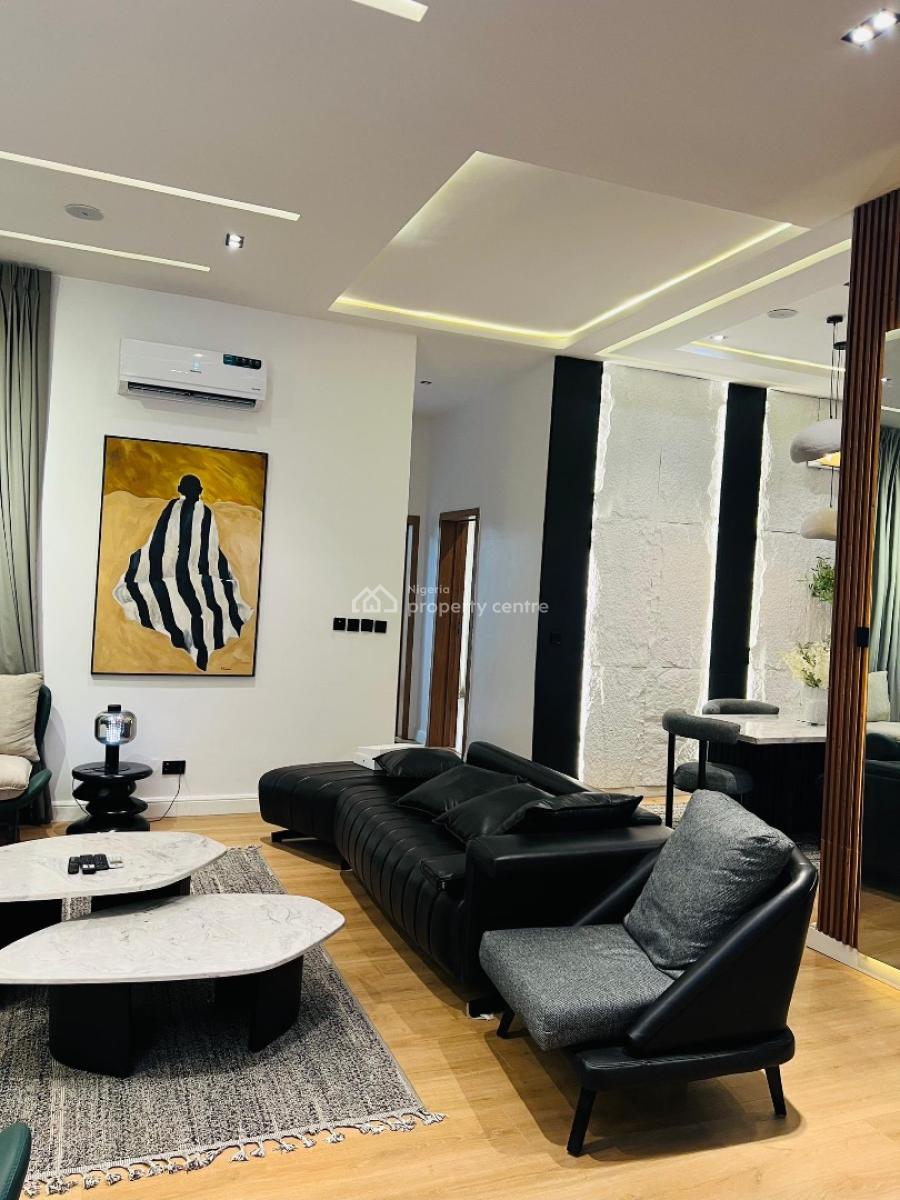 2 Bedroom Fully Automated Apartment with  Smart Lock Swimming Pool, Ps, Lekki Phase 1, Lekki, Lagos, Flat / Apartment Short Let