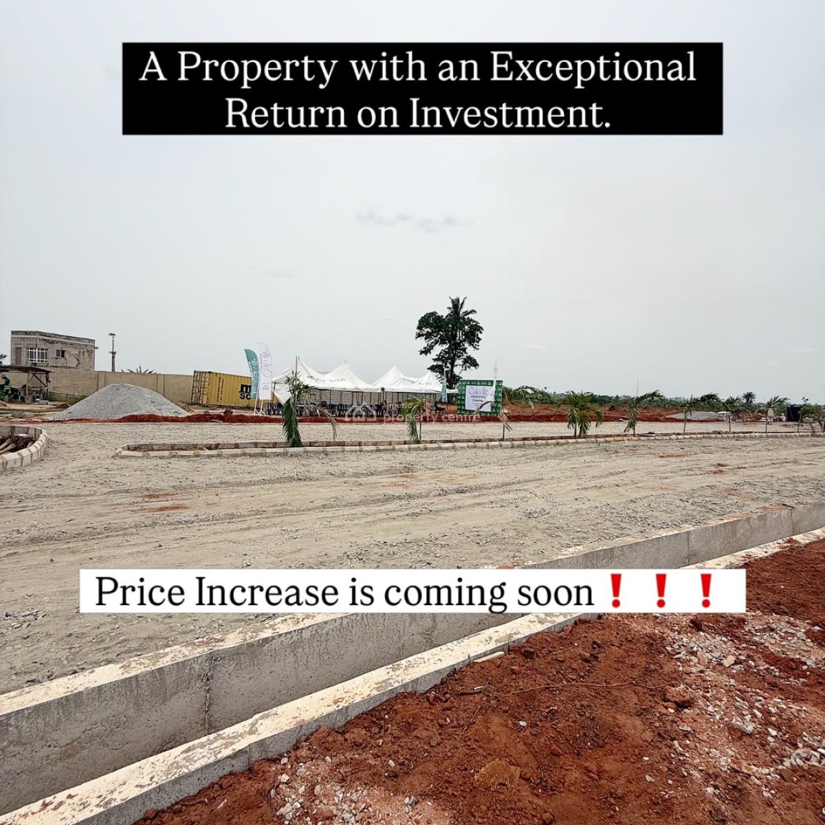 C of O Land in Mowe From ₦4.65m -- Start with Just ₦500k, Oakville Green Estate Mowe, Mowe Ofada, Ogun, Land for Sale