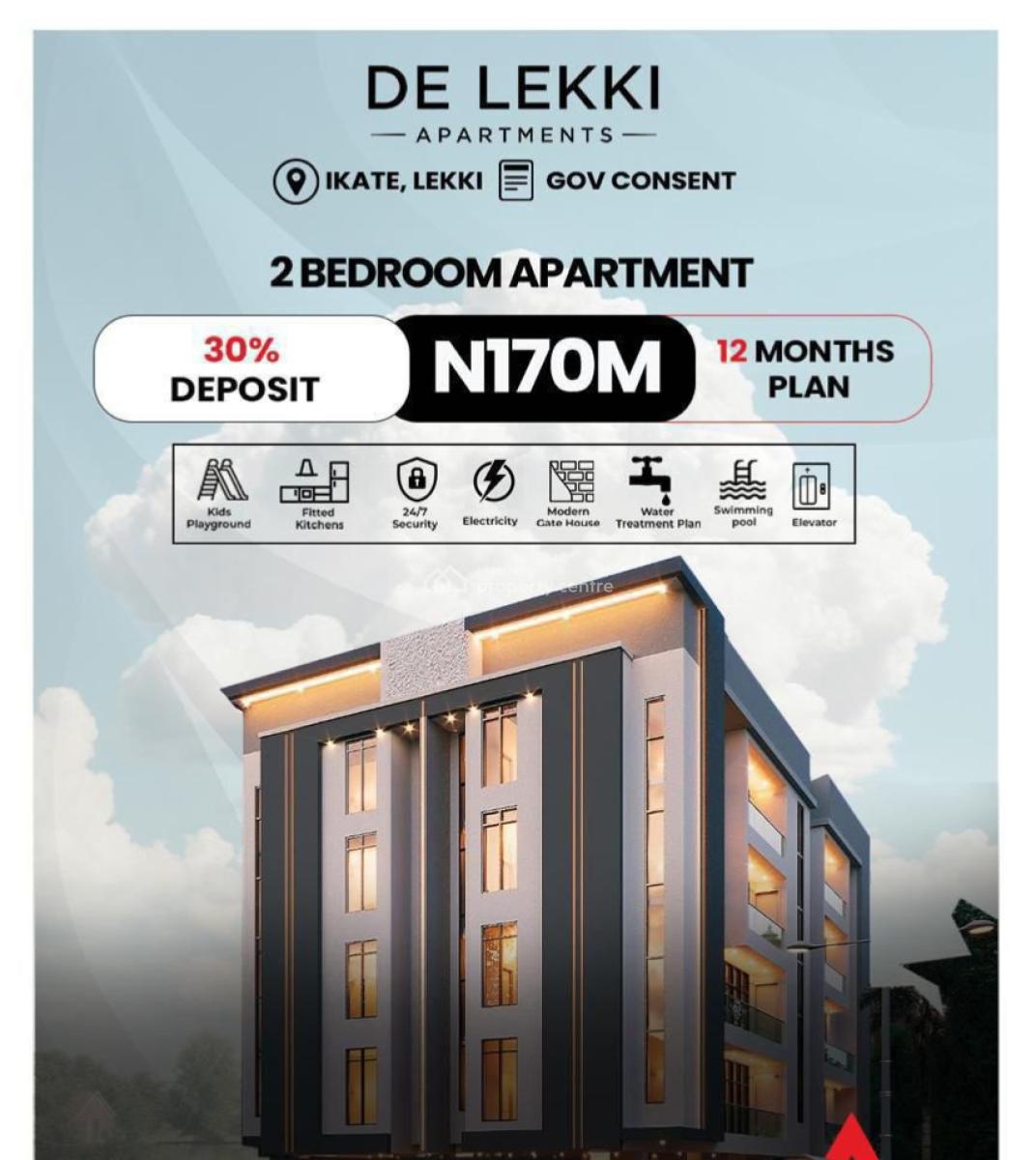 Luxury 2 Bedroom Apartment, 13, Yemi Adetayo Link Road, Ilasan, Lekki, Lagos, Flat / Apartment for Sale