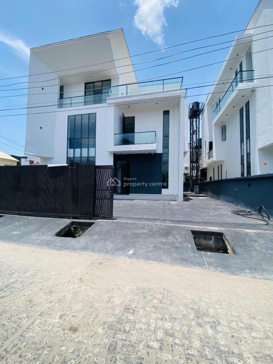 Newly Built 5 Bedroom Contemporary Design Duplex with Lovely Car Park, Gated Estate in Osapa London, Lekki, Lagos, Detached Duplex for Sale