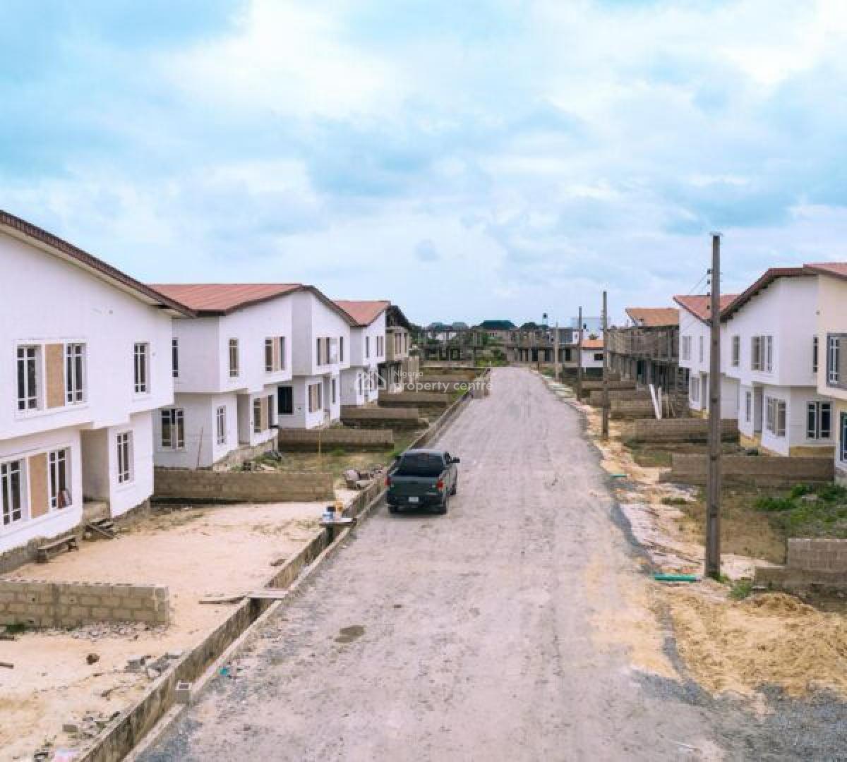 Carcass 4 Bedroom Duplex with Bq, Off Monastery Road, Sangotedo, Sangotedo, Ajah, Lagos, Detached Duplex for Sale