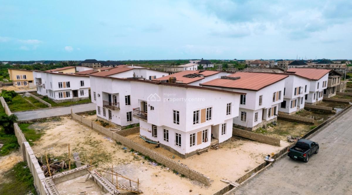 Carcass 4 Bedroom Duplex with Bq, Off Monastery Road, Sangotedo, Sangotedo, Ajah, Lagos, Detached Duplex for Sale