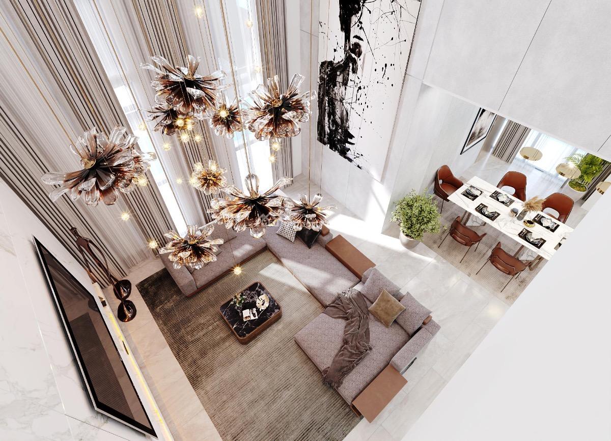 Luxury 4-bedroom Maisonette Penthouse with Bq Lekki Phase 1, Periwinkle Lifestyle Estate, Lekki Phase 1, Lekki, Lagos, Semi-detached Duplex for Sale