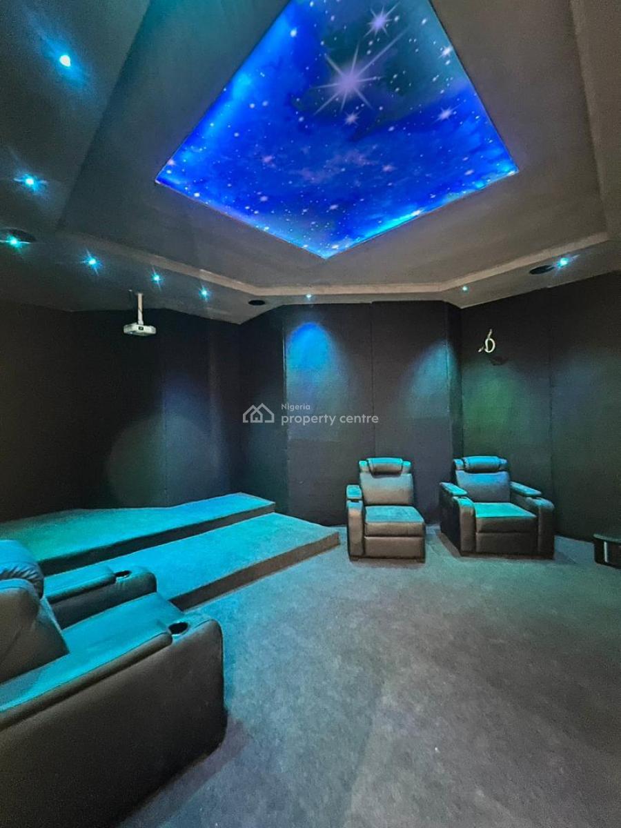 Exquisitely Designed and Spacious 5-bedroom Fully Detached with Bq, Swimming Pool, Gym, Cinema, and Office Space in Chevron, Lekki, Lagos, Detached Duplex for Sale