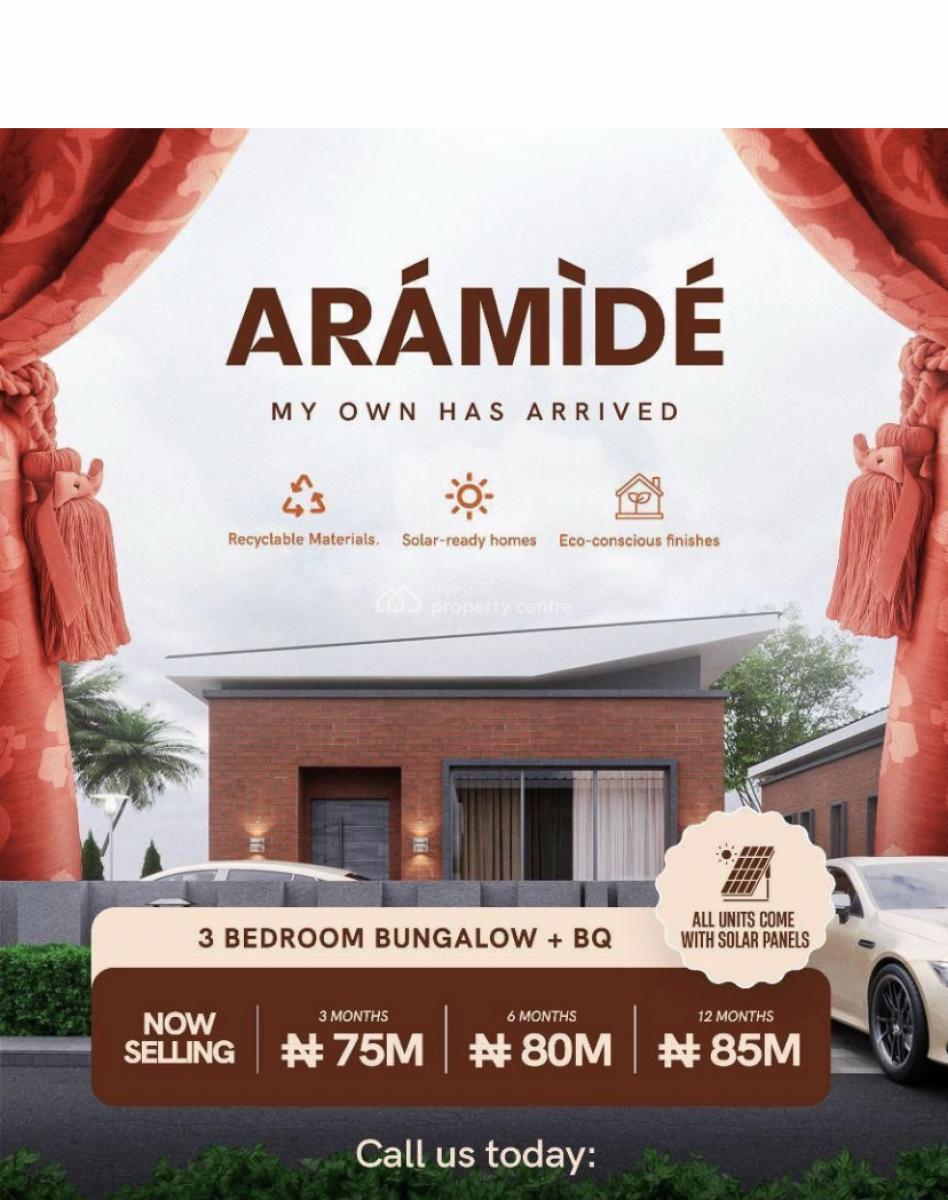 Beautiful 3 Bedroom Boungalow with Bq, Aiyetoro, Ibeju, Lagos, Detached Bungalow for Sale