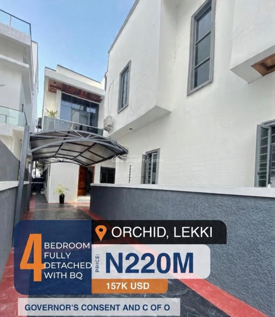 Lovely 4 Bedroom Detached Duplex with Bq, Orchid, Lekki, Lagos, Detached Duplex for Sale