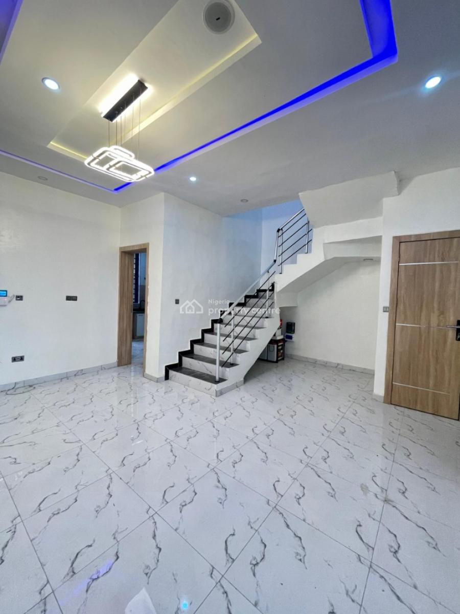 Own a Stress-free 3-bedroom Terrace Duplex with Bq & Solar Inverter ---, Abraham Adesanya, Ajah, Lagos, Terraced Duplex for Sale