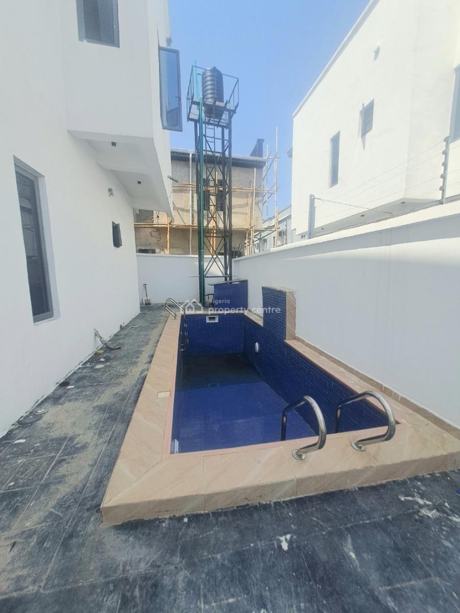 Well Built 4 Bedroom Detached with Bq and Pool, Sangotedo By Back of Blenco Supermarket, Ajah, Lagos, Detached Duplex for Sale