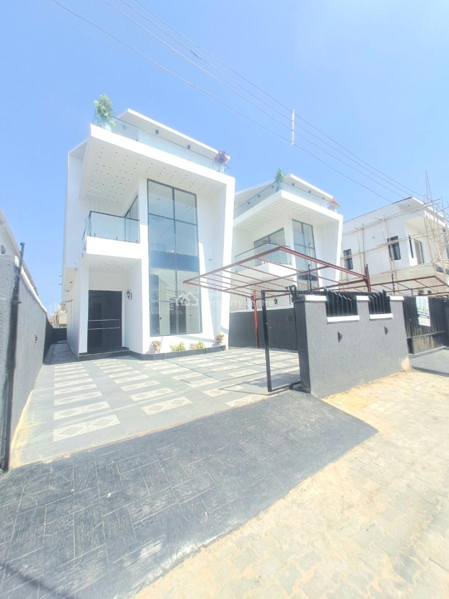 Newly Built 4 Bedroom Detached with Bq and Pool, Sangotedo By Back of Blenco Supermarket, Ajah, Lagos, Detached Duplex for Sale