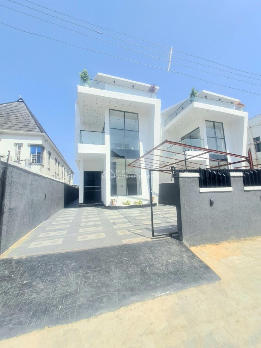 Newly Built 4 Bedroom Detached with Bq and Pool, Sangotedo By Back of Blenco Supermarket, Ajah, Lagos, Detached Duplex for Sale