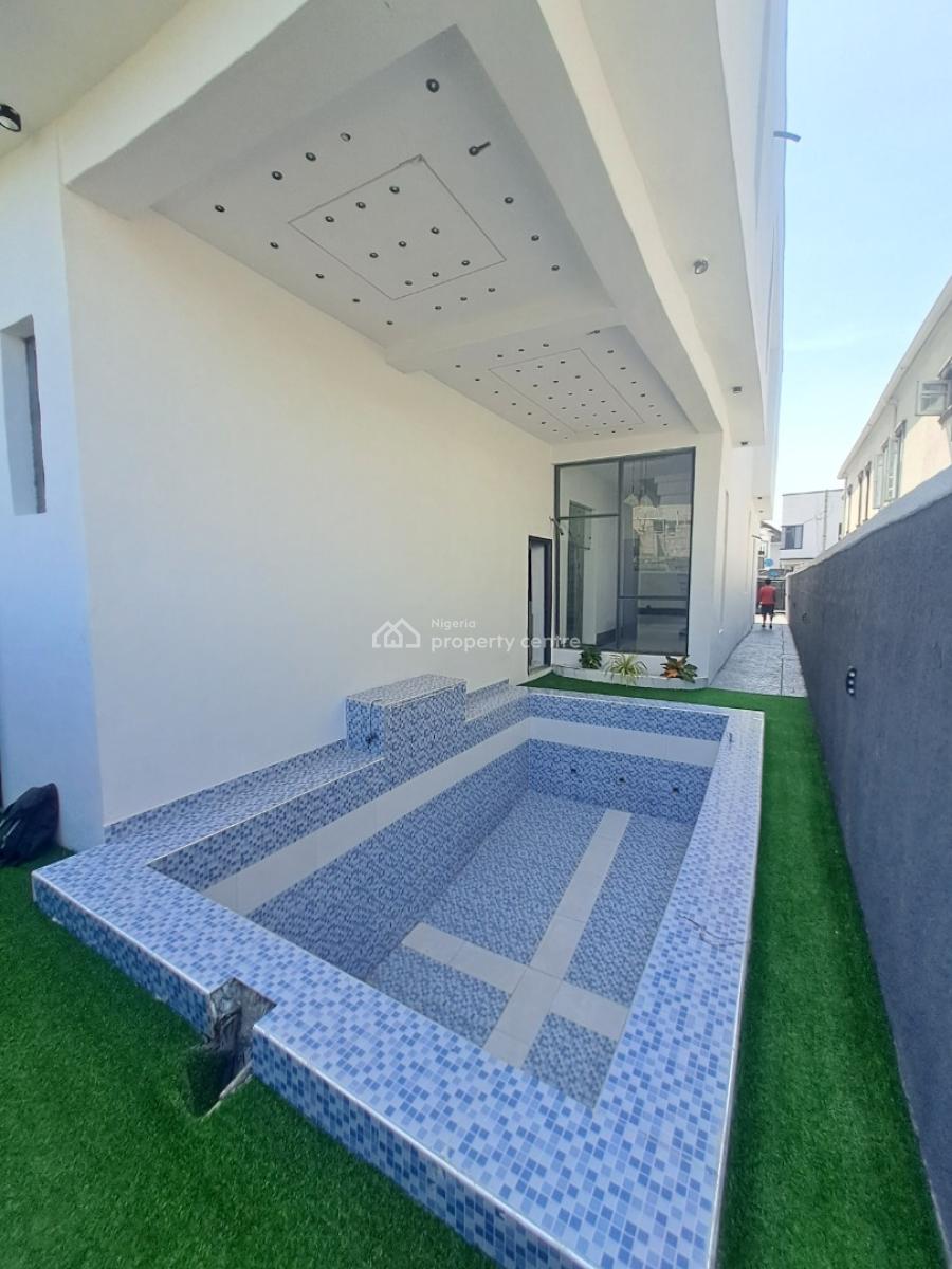 Newly Built 4 Bedroom Detached with Bq and Pool, Sangotedo By Back of Blenco Supermarket, Ajah, Lagos, Detached Duplex for Sale