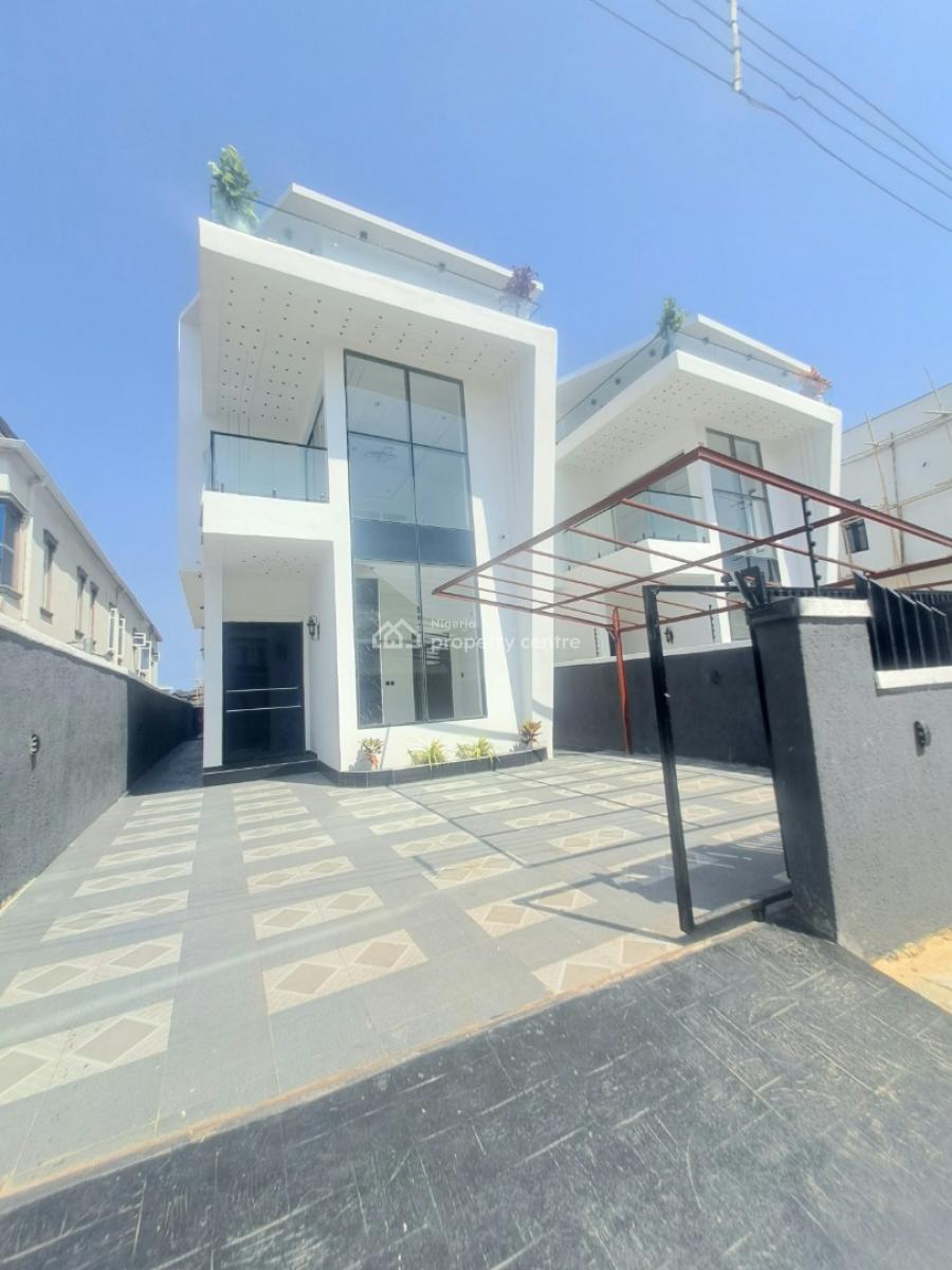 Newly Built 4 Bedroom Detached with Bq and Pool, Sangotedo By Back of Blenco Supermarket, Ajah, Lagos, Detached Duplex for Sale