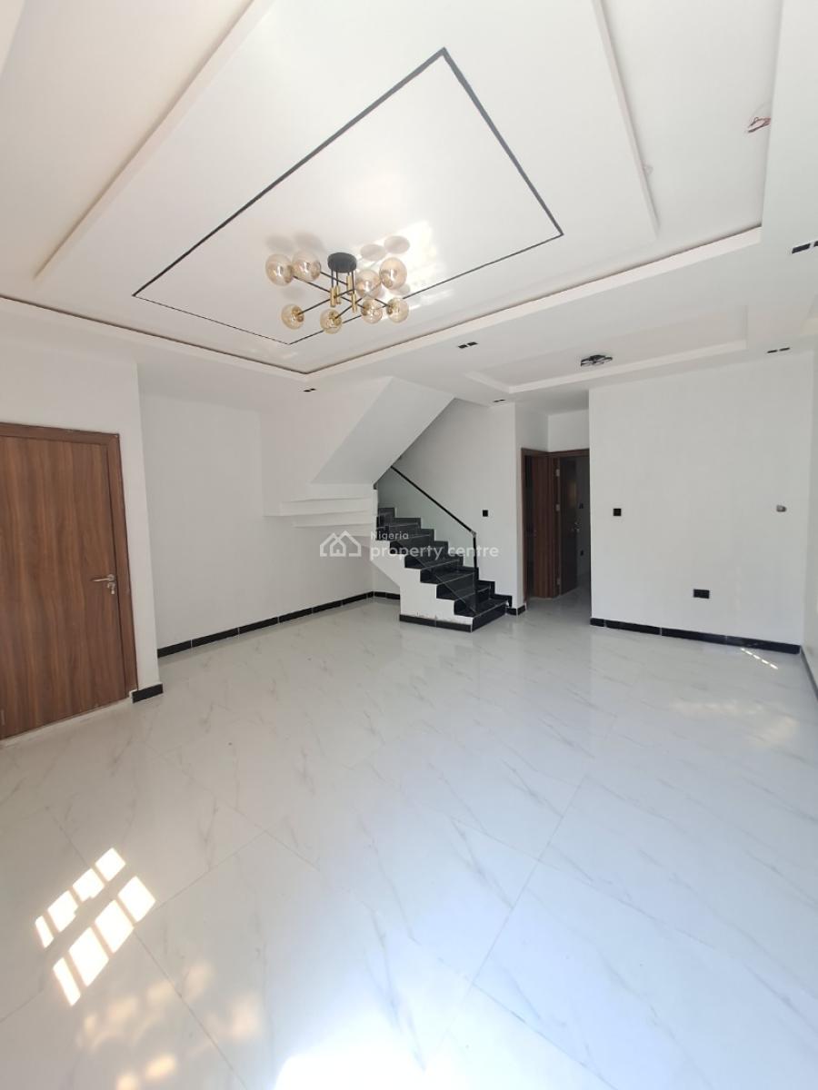 Newly Built 4 Bedroom Terrace with Bq, By Back Off Blenco Supermarket, Sangotedo, Ajah, Lagos, Terraced Duplex for Sale