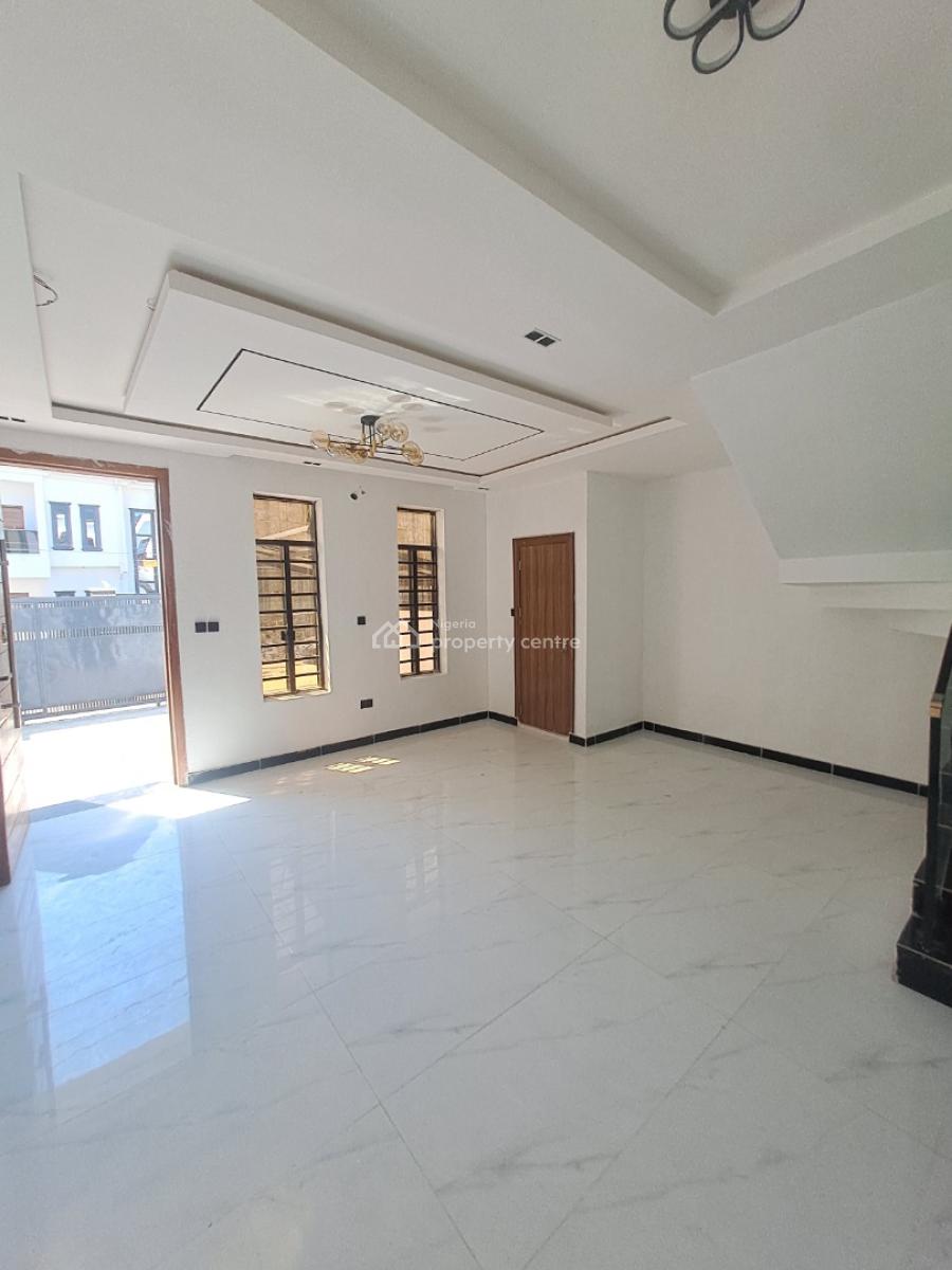 Newly Built 4 Bedroom Terrace with Bq, By Back Off Blenco Supermarket, Sangotedo, Ajah, Lagos, Terraced Duplex for Sale