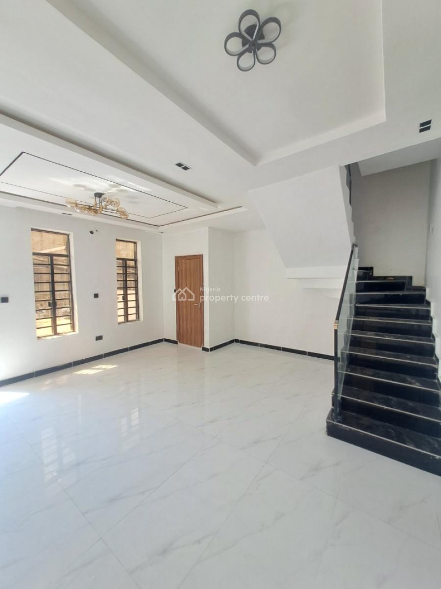 Newly Built 4 Bedroom Terrace with Bq, By Back Off Blenco Supermarket, Sangotedo, Ajah, Lagos, Terraced Duplex for Sale