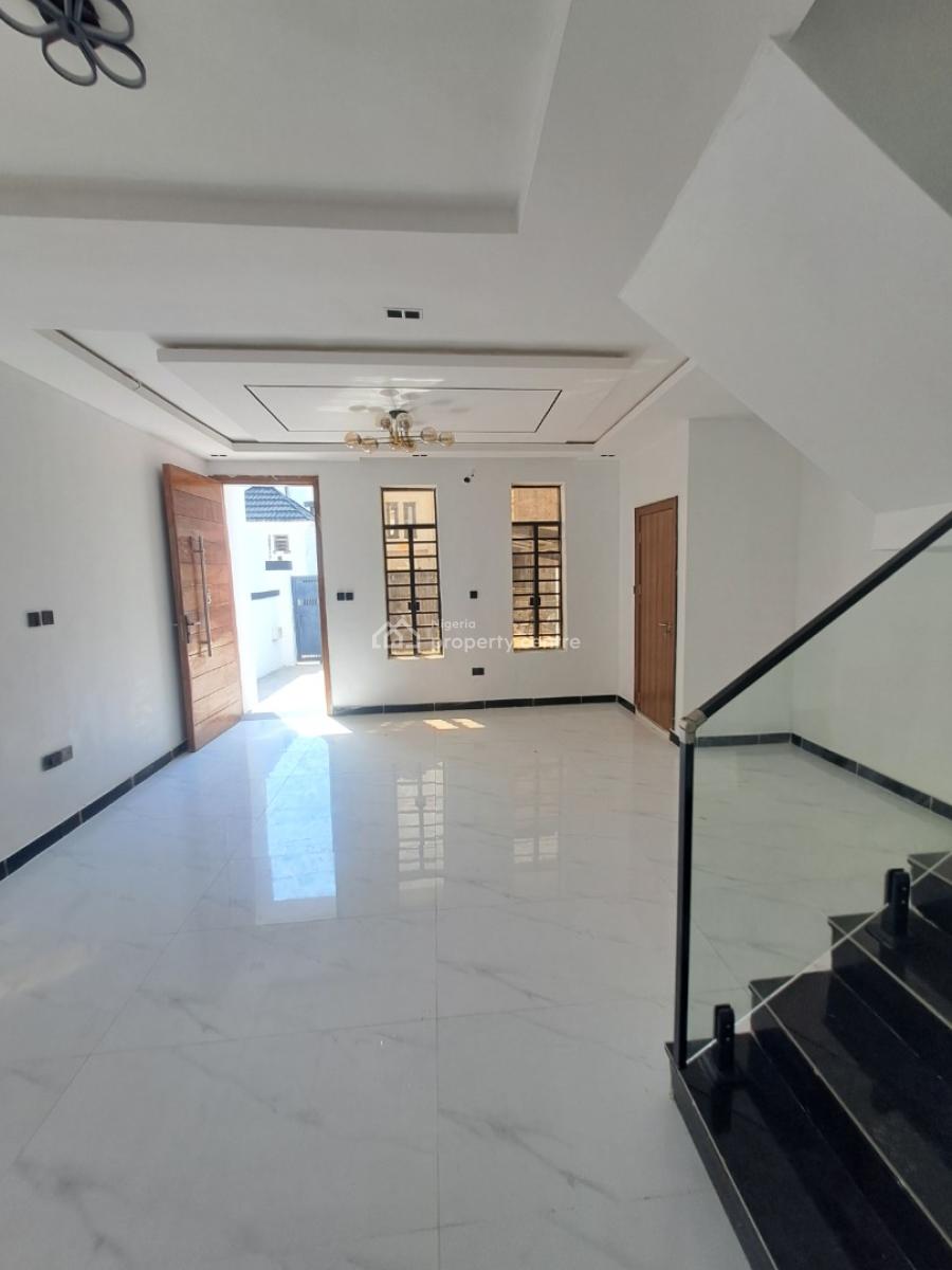 Newly Built 4 Bedroom Terrace with Bq, By Back Off Blenco Supermarket, Sangotedo, Ajah, Lagos, Terraced Duplex for Sale