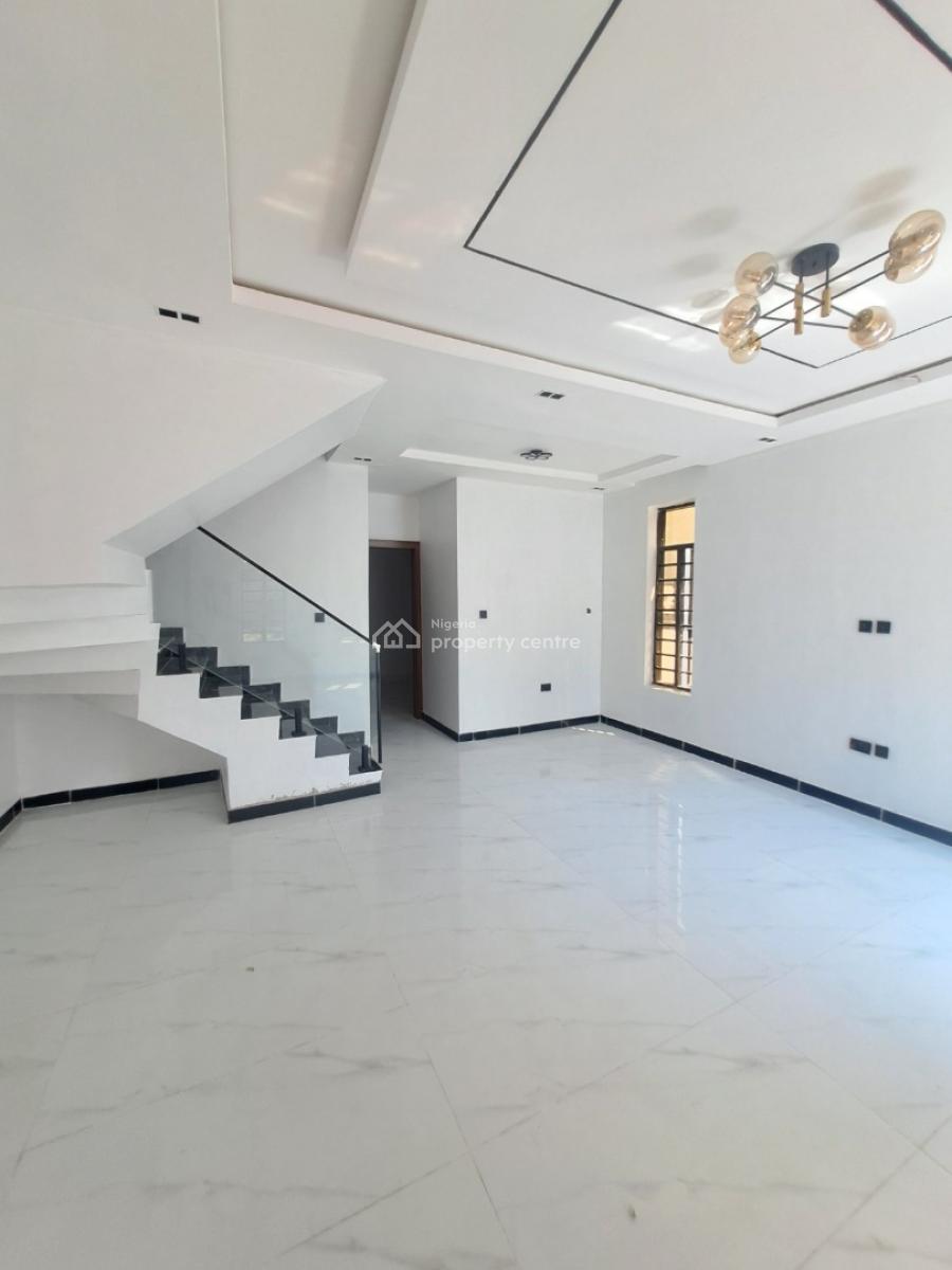 Newly Built 4 Bedroom Terrace with Bq, By Back Off Blenco Supermarket, Sangotedo, Ajah, Lagos, Terraced Duplex for Sale