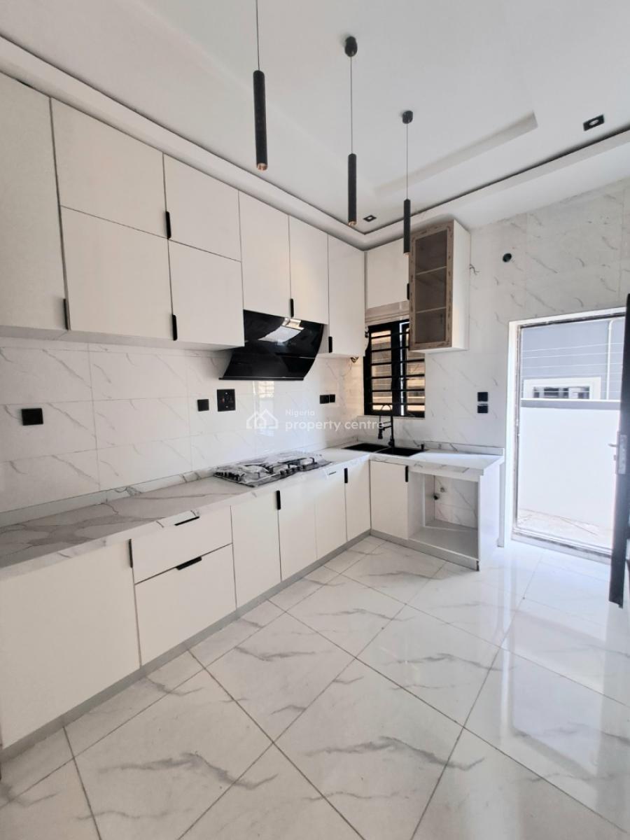 Newly Built 4 Bedroom Terrace with Bq, By Back Off Blenco Supermarket, Sangotedo, Ajah, Lagos, Terraced Duplex for Sale