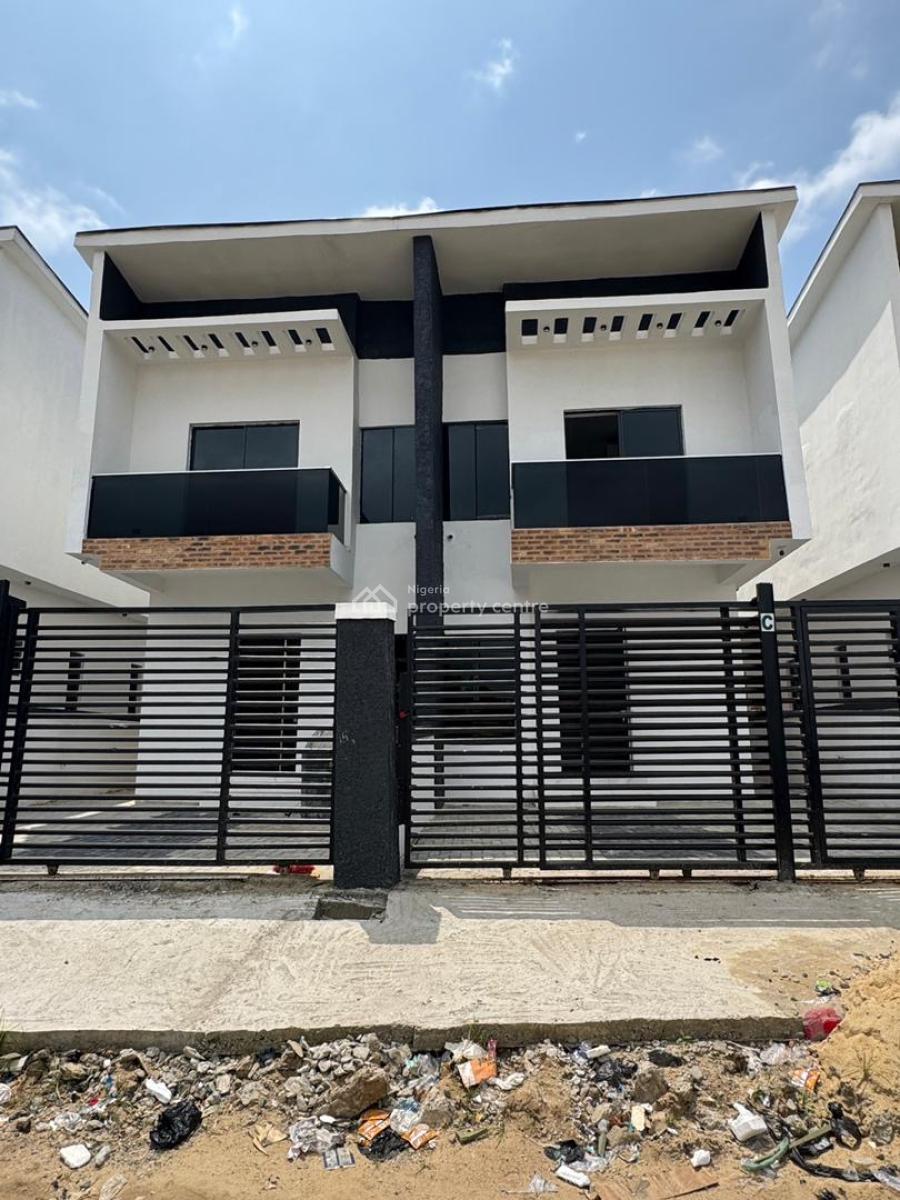 Brand New 4 Bedroom Semi Detached Duplex with a Bq, Abraham Adesanya, Ajah, Lekki, Lagos, House for Sale