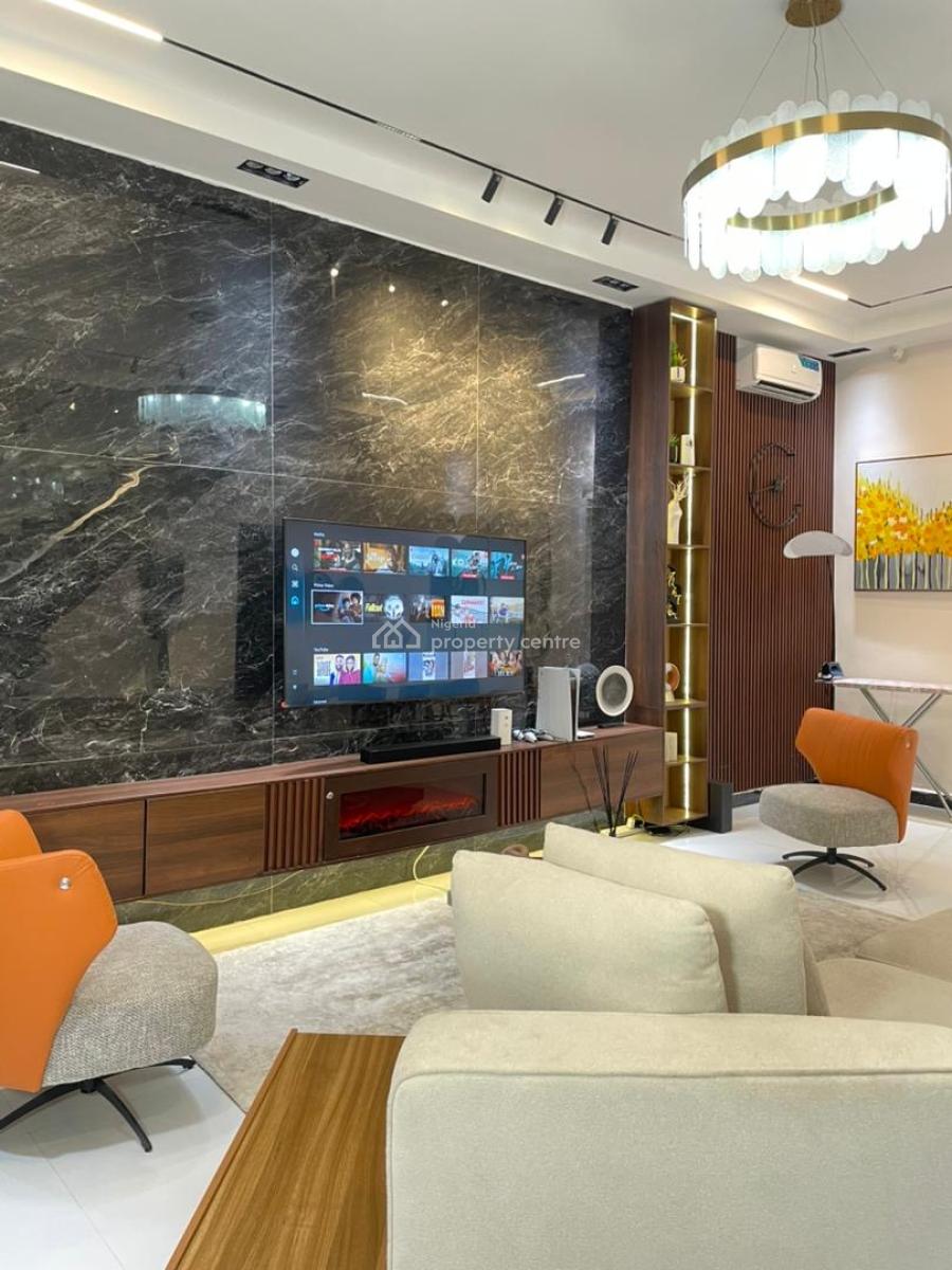 3 Bedroom Fully Automated Apartment with  Smart Lock Swimming Pool, Ps, Lekki Phase 1, Lekki, Lagos, Flat / Apartment Short Let