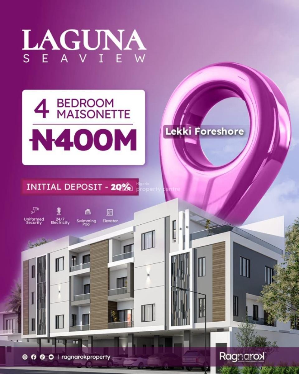 Luxury 4 Bedroom Maisonnette+bq, Lekki Phase 1, Lekki, Lagos, House for Sale