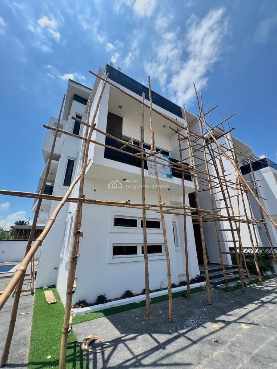 Luxury 5 Bedroom Fully Detached House + Bq & Swimming Pool, Chevron Alternative Drive, Lekki, Lagos, Detached Duplex for Sale