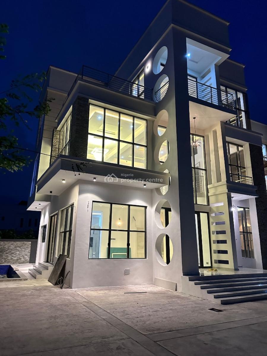 Luxury New 4 Bedroom Detached Glass House, Orchid, Lekki Phase 2, Lekki, Lagos, Detached Duplex for Sale