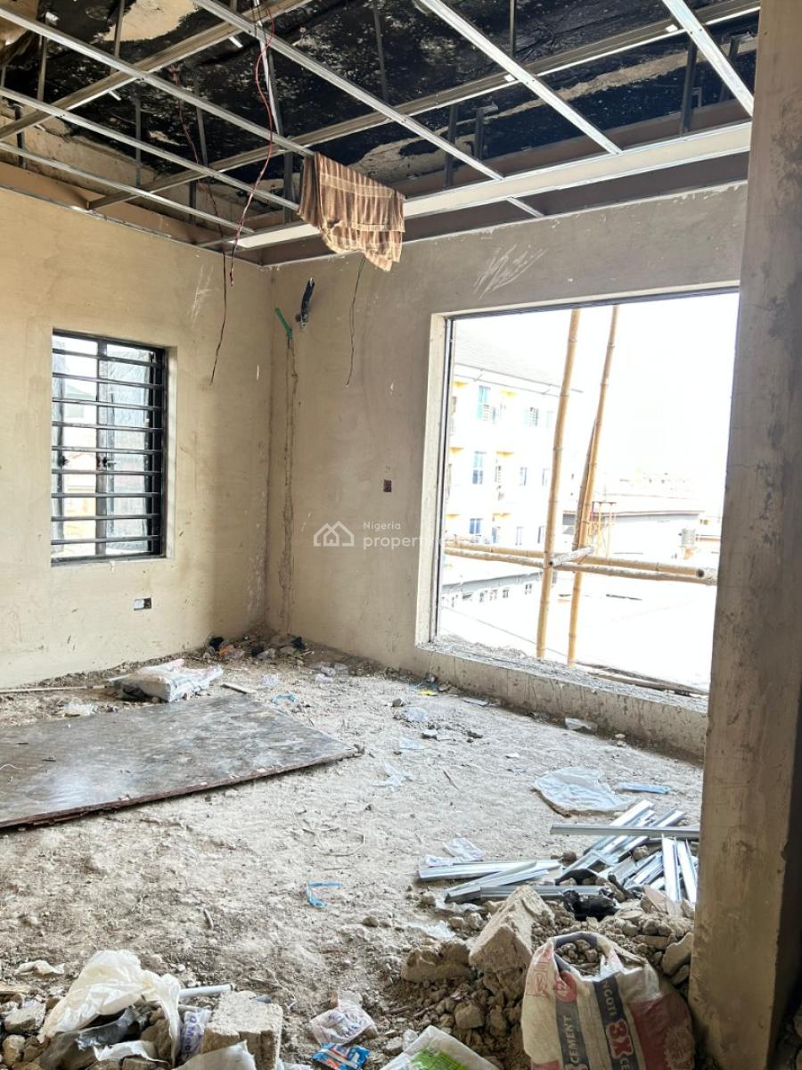Premium High-income Studio Apartment + Solar, Rooftop Lounge & Laundry, University of Lagos, Akoka, Yaba, Lagos, Self Contain (single Rooms) for Sale