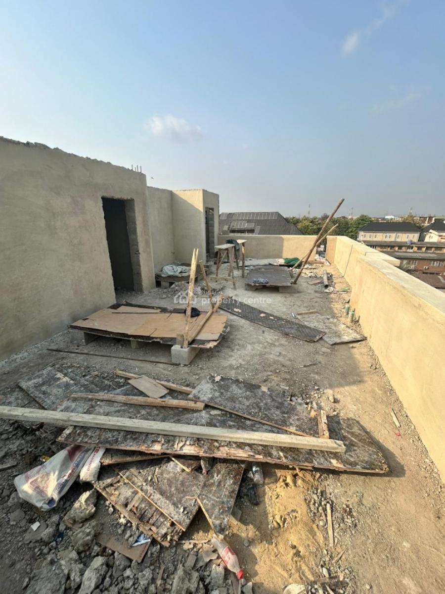 Premium High-income Studio Apartment + Solar, Rooftop Lounge & Laundry, University of Lagos, Akoka, Yaba, Lagos, Self Contain (single Rooms) for Sale