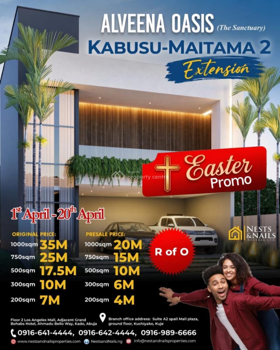 Alveena Oasis Estate Land, Via Mpape, Kabusu - Maitama 2 Extension, Maitama 2, Maitama District, Abuja, Residential Land for Sale
