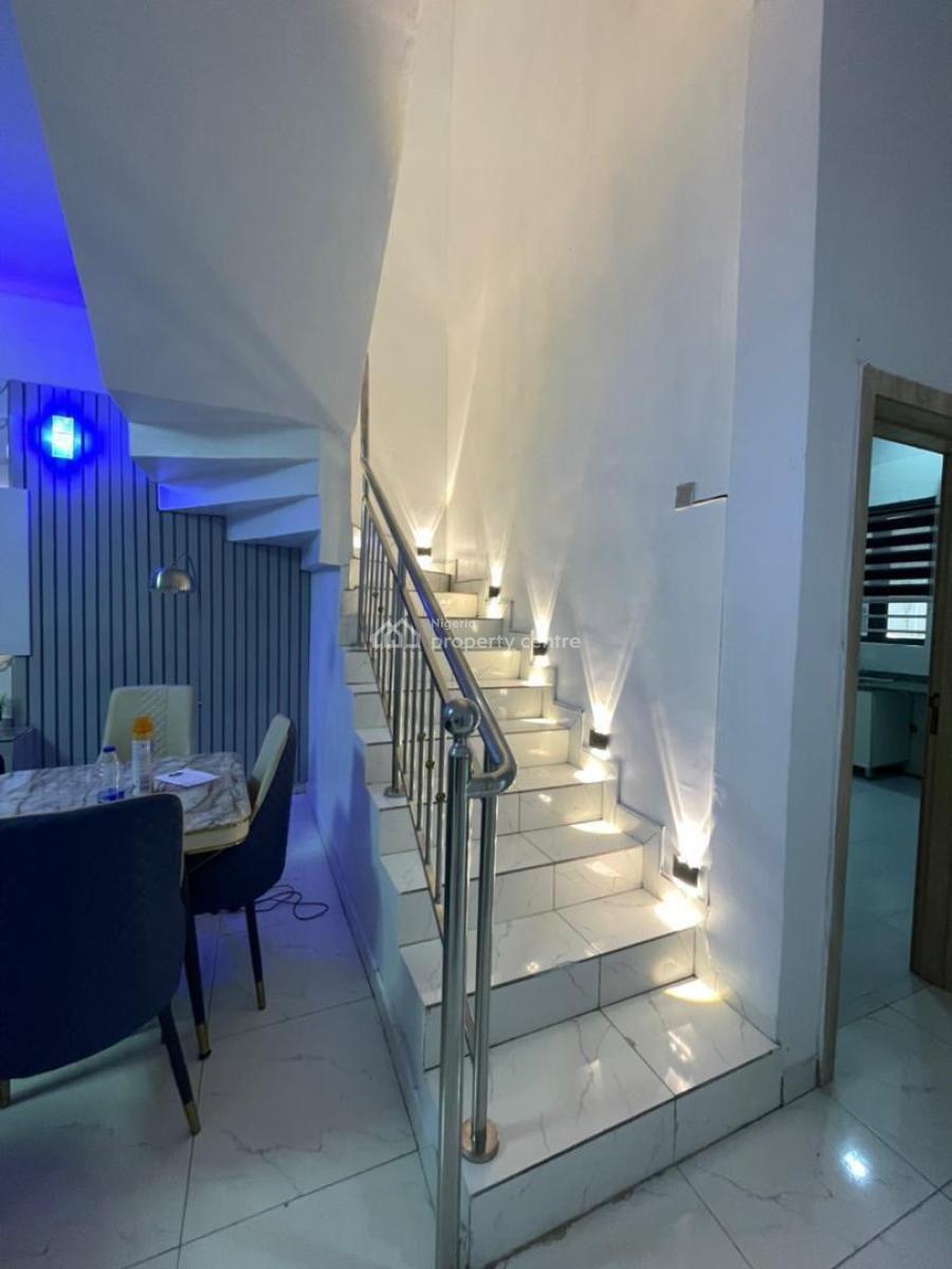 Luxury Fully Furnished 4 Bedroom Duplex with Bq in Elite Secured Estat, Royal Pine Estate, Orchid Road By Lekki 2nd Toll Gate, Lekki, Lagos, Semi-detached Duplex for Rent