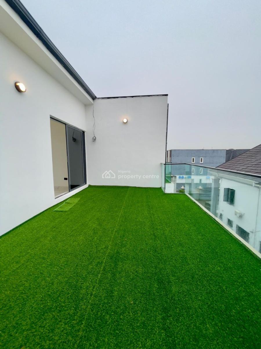 Family Friendly Smart 4 Bedroom Rooftop Terrace at Osapa, 7 Minutes Drive to Lekki Conservation Centre, Osapa, Lekki, Lagos, House for Sale
