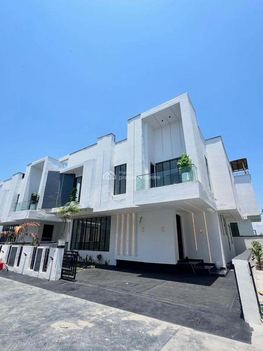 Contemporary 5-bedroom Fully Detached House + Bq, Chevron, Lekki, Lagos, Detached Duplex for Sale