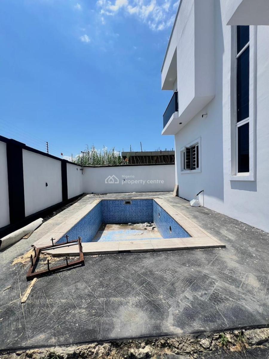 Elegant 5-bedroom Fully Detached House + Bq & Swimming Pool, Chevron Alternative Drive, Lekki, Lagos, Detached Duplex for Sale