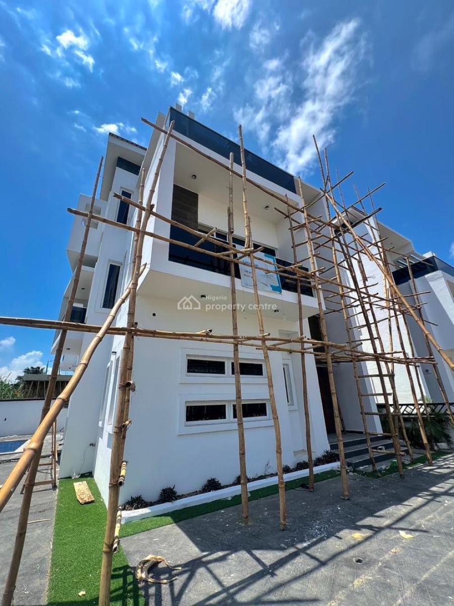 Elegant 5-bedroom Fully Detached House + Bq & Swimming Pool, Chevron Alternative Drive, Lekki, Lagos, Detached Duplex for Sale