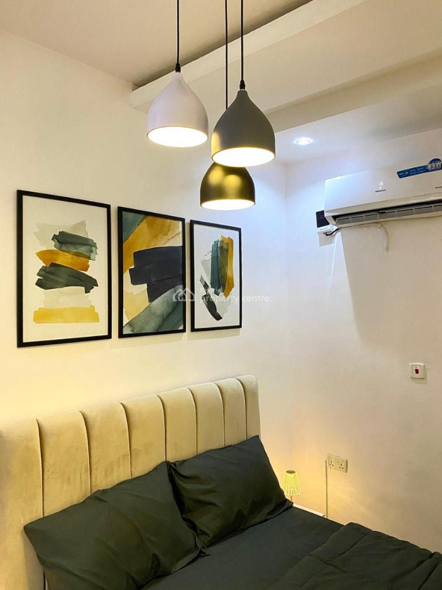 Luxury 1 Bedroom Apartment with Housekeeping and 24hrs Power Supply, Netflix,refrigerator and Cookware, Yaba, Lagos, Flat / Apartment Short Let