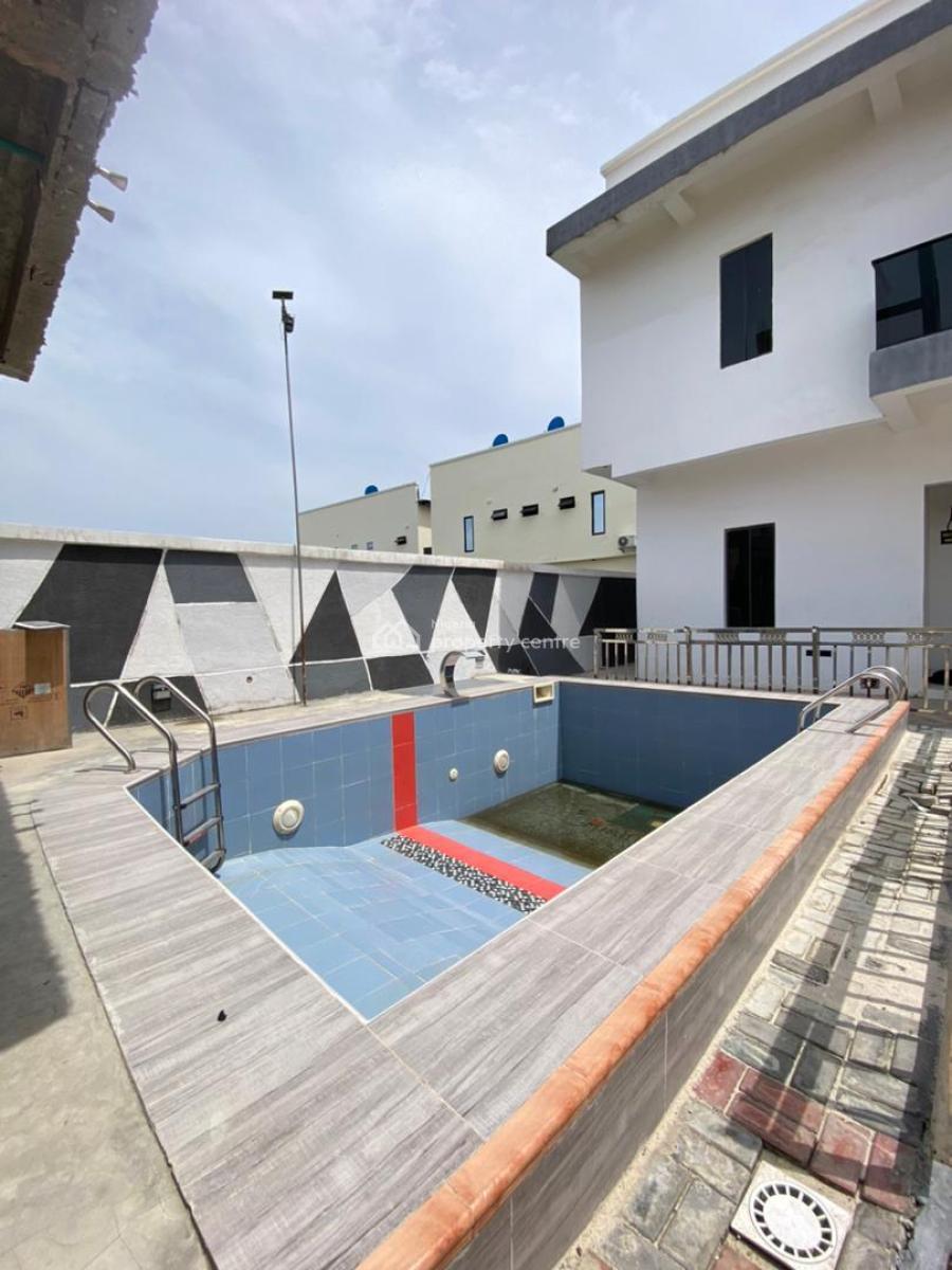 Well Built 4 Bedroom Terrace Duplex with Pool, Sangotedo, Ajah, Lagos, Terraced Duplex for Sale