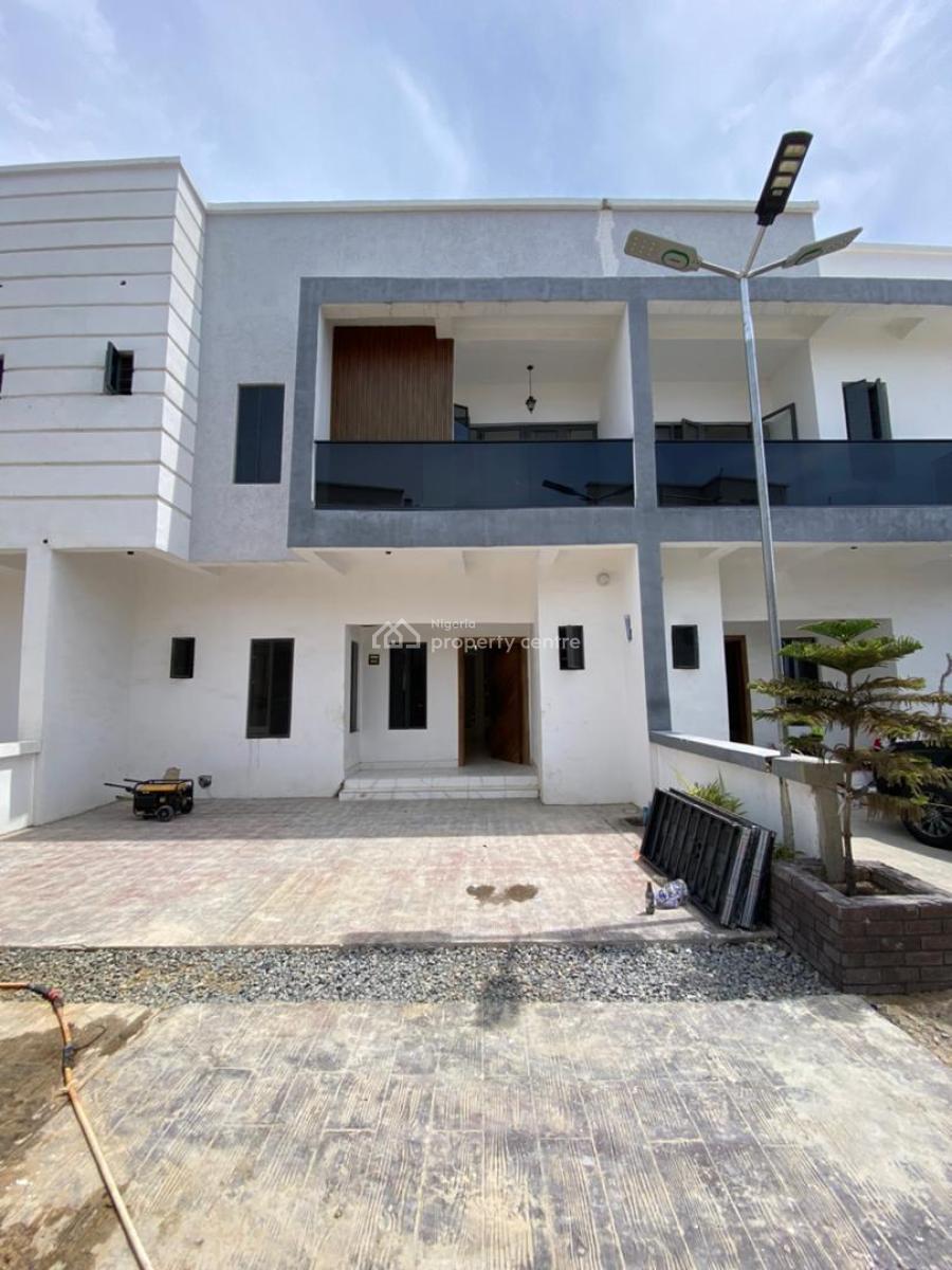 Well Built 4 Bedroom Terrace Duplex with Pool, Sangotedo, Ajah, Lagos, Terraced Duplex for Sale