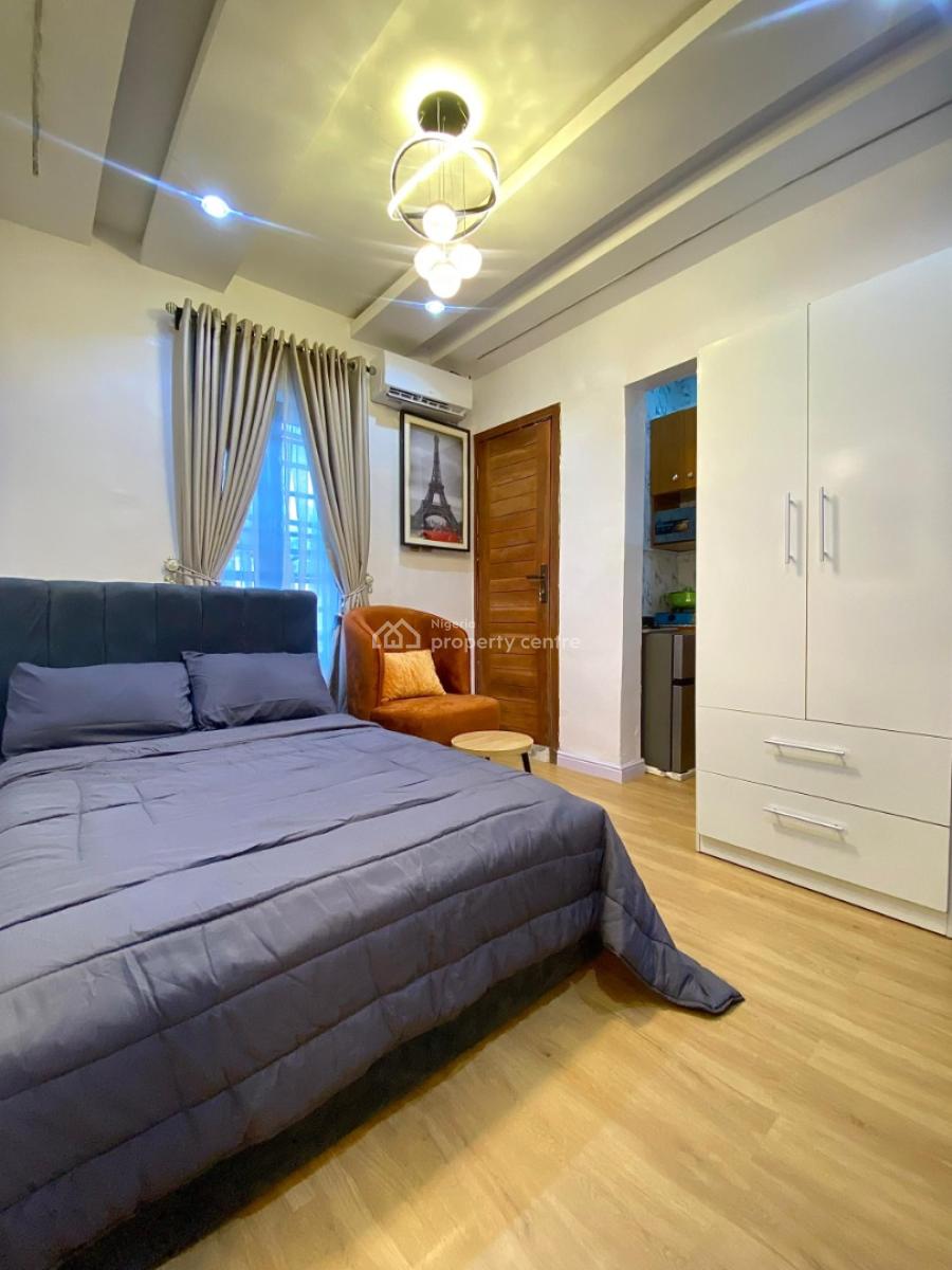 Luxury 1 Bedroom Apartment with Housekeeping and 24hrs Power Supply, Refrigerator,netflix and Cookware, Yaba, Lagos, Flat / Apartment Short Let