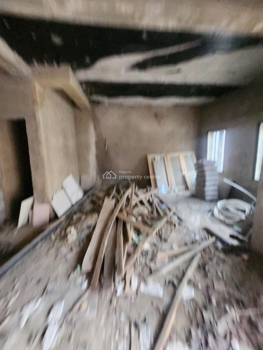 4 Bedroom Terrace Duplex with Bq, Shell Finished, Tarred Rd, Gilmore, Jahi, Abuja, Terraced Duplex for Sale