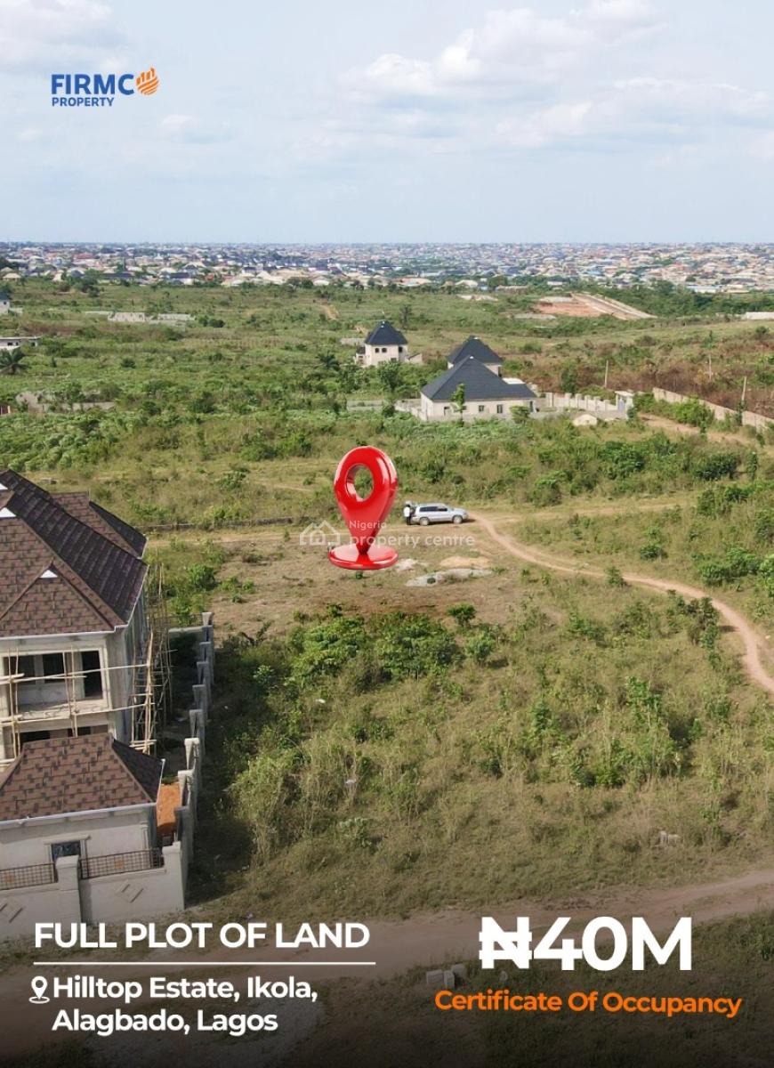 Prime Plot of Residential Land, (hiltop Estate, Ikola), Alagbado, Ifako-ijaiye, Lagos, Residential Land for Sale