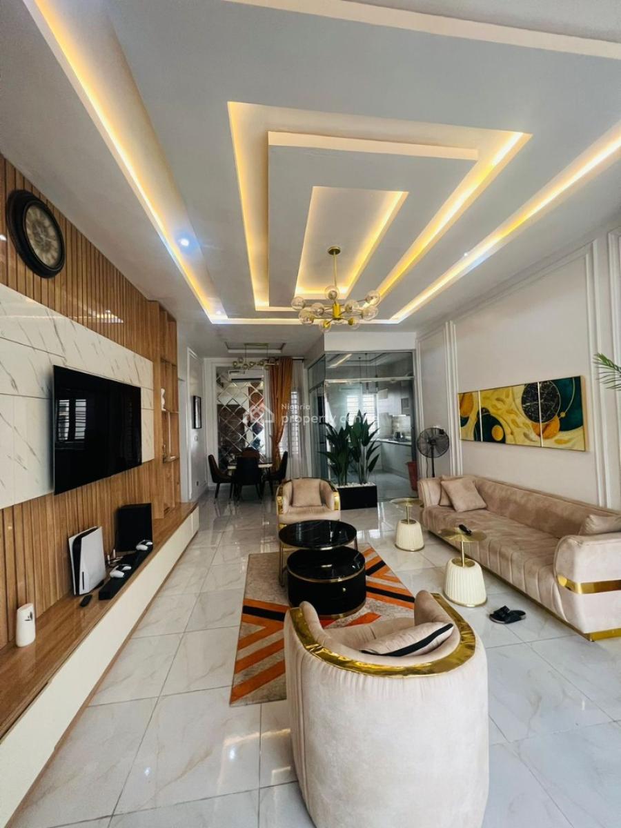 Fully Furnished and Executive 2 Bedroom Apartment with Solar Panel, John Okafor Estate, Agungi, Lekki, Lagos, Flat / Apartment for Rent