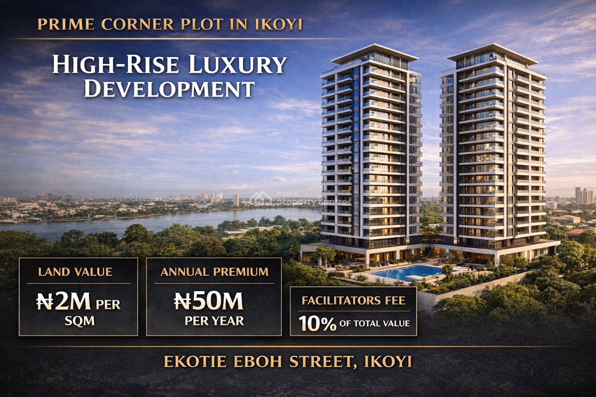 Prime 3,200sqm Corner-plot, Ekotie Eboh Street, Ikoyi, Lagos, Residential Land Joint Venture