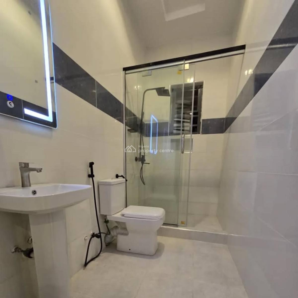 Self Service Four Bedroom Semi Detached Duplex with Bq, By Sky Mall, Sangotedo, Ajah, Lagos, Detached Duplex for Sale